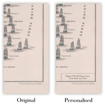 Image showing the difference between an Original map and a Personalised map